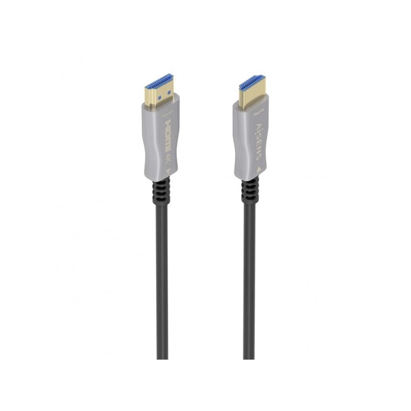 Aisens Cable HDMI V2.0 AOC Premium Alta Velocidad con Ethernet -  Fibra Optica y Cobre - Blindaje en Oro 24K -  18Gbps - 10 m