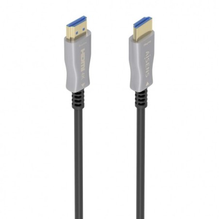 Aisens Cable HDMI V2.0 AOC Premium Alta Velocidad con Ethernet -  Fibra Optica y Cobre - Blindaje en Oro 24K -  18Gbps - 10 m
