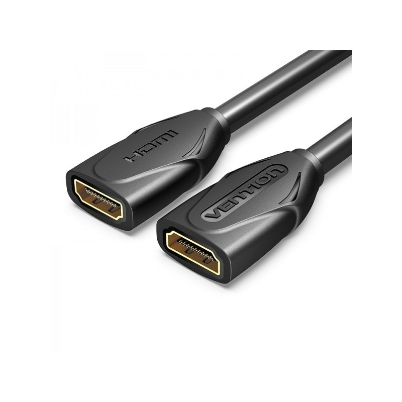 Vention Cable Alargador HDMI Hembra a HDMI Hembra 4K 2.0 - 0.50m - Color Negro