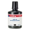 Tinta edding T100 - Marcadores recargables - 100 ml - Color negro