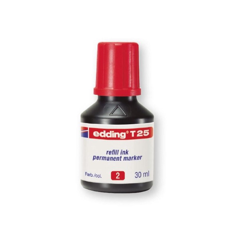 Tinta edding T100 - Marcadores recargables - 100 ml - Color rojo Tinta edding T100 - Marcadores recargables - 100 ml - Color rojo