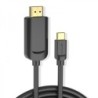 Vention Cable Conversor USB-C Macho a HDMI Macho 1.4 4K - 1m - Color Negro