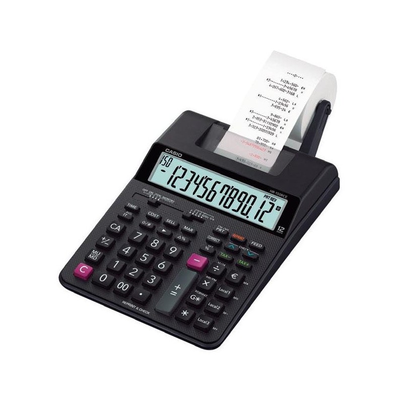 Calculadora impresora Casio HR-150RCE - 12 dígitos Calculadora impresora Casio HR-150RCE - 12 dígitos