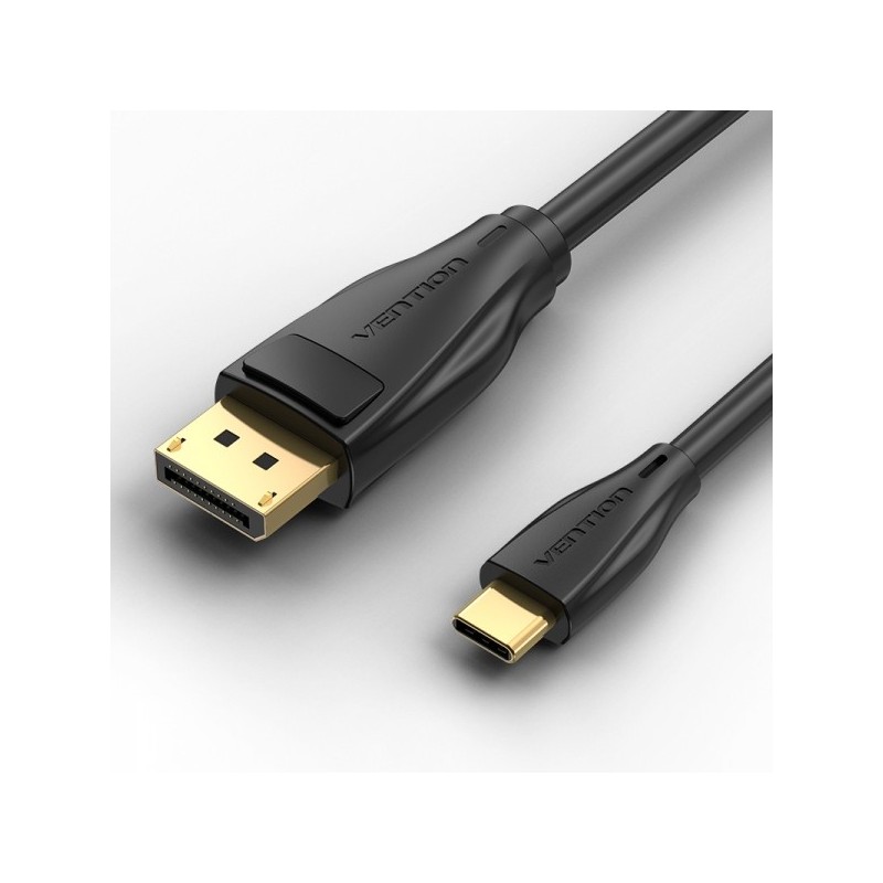 Vention Cable Conversor USB-C Macho a Displayport Macho - 2m - Color Negro