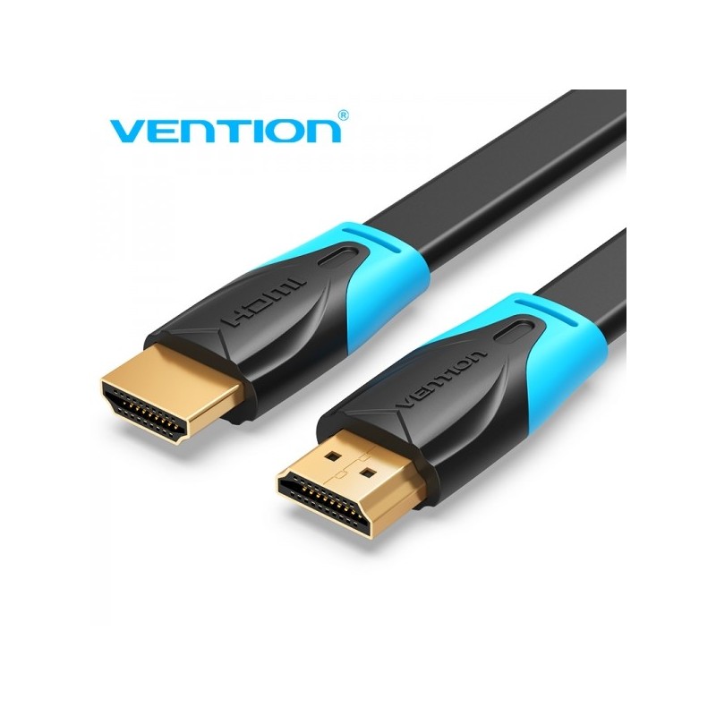 Vention Cable Plano HDMI 2.0 Macho a Macho - 1m - Color Negro