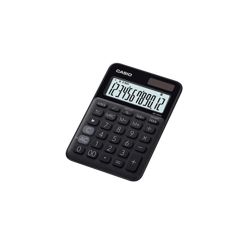 Calculadora sobremesa Casio MS-20UC - 12 dígitos - Color negro