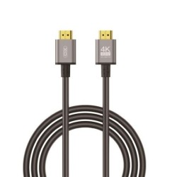 XO Cable HDMI - Resolucion 4K - Alta Velocidad - Conectores Chapados en Oro - Compatible con Multiples Dispositivos Negro