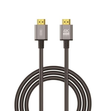 XO Cable HDMI - Resolucion 4K - Alta Velocidad - Conectores Chapados en Oro - Compatible con Multiples Dispositivos Negro