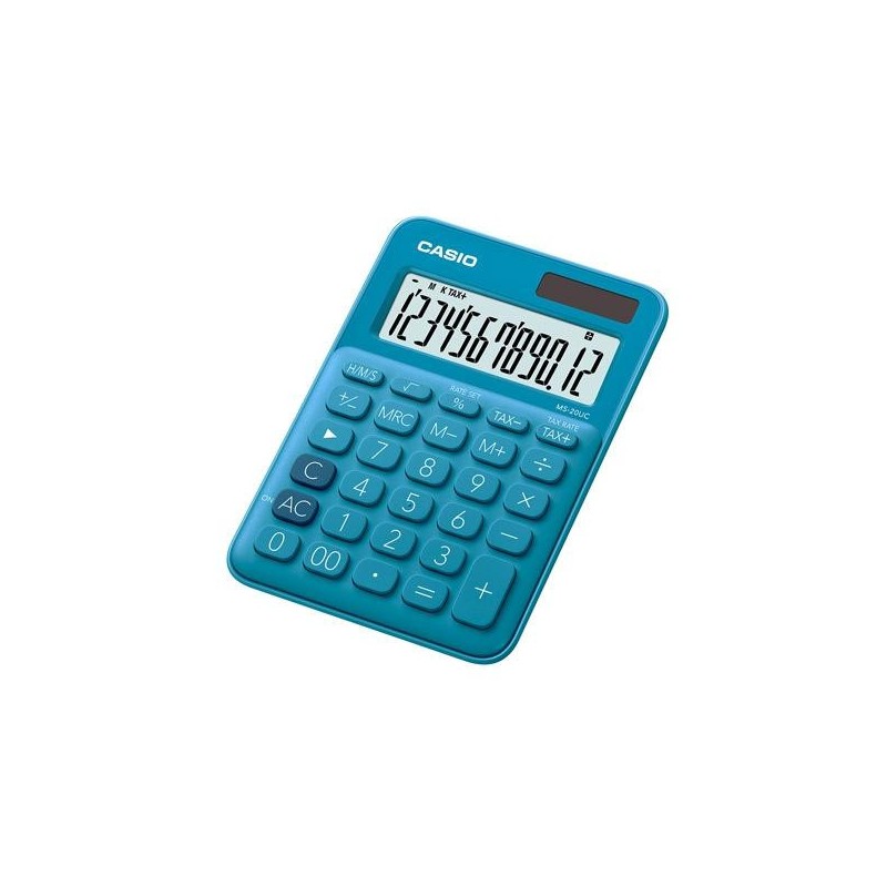 Calculadora sobremesa Casio MS-20UC - 12 dígitos - Color azul