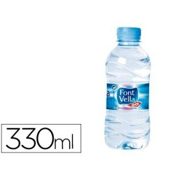 AGUA MINERAL NATURAL FONT VELLA BOTELLA SANT HILARI 330 ML (PACK INDIVISIBLE 35 UDS)