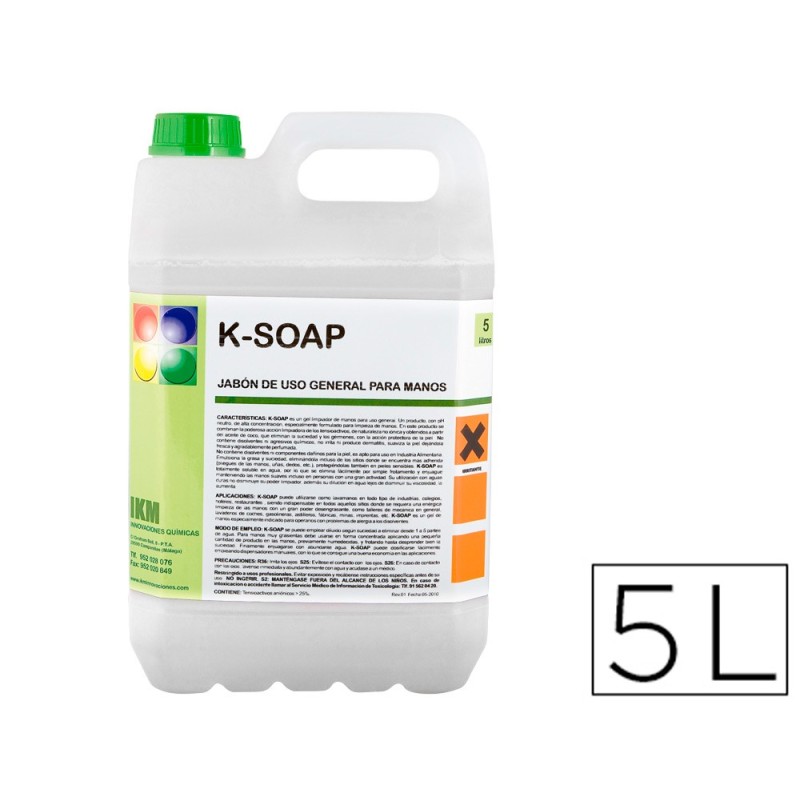 LIMPIADOR JABON PARA MANOS GARRAFA 5 LITROS