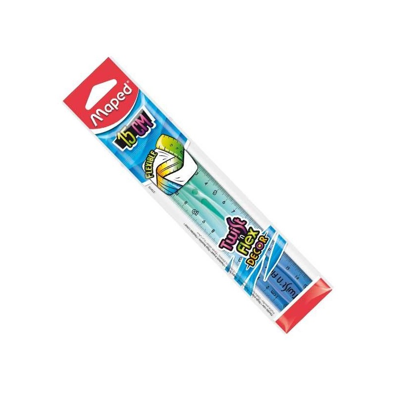 Regla flexible Maped Twistn Flex - 15 cm - Color multicolor Regla flexible Maped Twistn Flex - 15 cm - Color multicolor