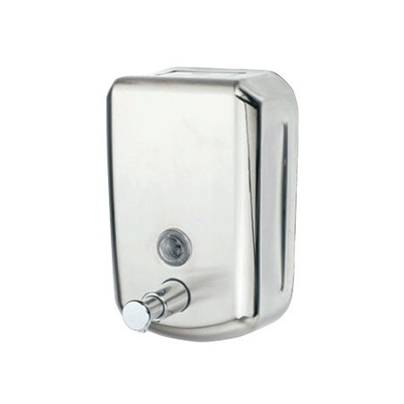 DISPENSADOR MANUAL Q-CONNECT DE JABON 800 ML ACERO INOXIDABLE 115X56X179MM