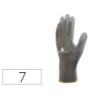 GUANTES DELTAPLUS POLIESTER ANTIDESLIZANTE LAVABLE ESPECIAL PARA MANIPULACION Y MANUTENCION GRIS TALLA 7