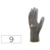 GUANTES DELTAPLUS POLIESTER ANTIDESLIZANTE LAVABLE ESPECIAL PARA MANIPULACION Y MANUTENCION GRIS TALLA 9