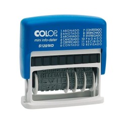 Sello formulario/fechador Colop Mini Dater S120WD - Automático - 4 mm
