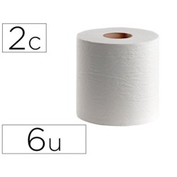 PAPEL SECAMANOS DAHI 2 CAPAS CELULOSA LISA 210 MM X 150 MT PAQUETE DE 6 ROLLOS