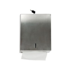 DISPENSADOR Q-CONNECT DE TOALLITAS DE PAPEL ACERO INOXIDABLE 283X100X365 MM