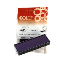 Almohadillas Colop E/12 - Color azul - Pack 2 ud