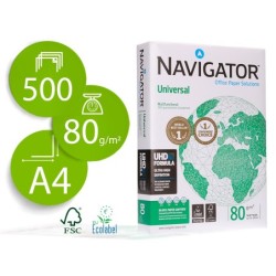PAPEL FOTOCOPIADORA NAVIGATOR DIN A4 80 GRAMOS PAQUETE DE 500 HOJAS