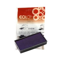 Almohadillas Colop E/30 - Color azul - Pack 2 ud