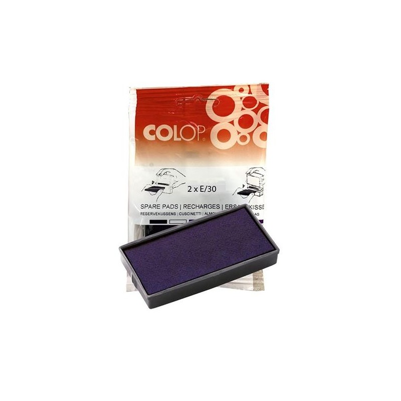 Almohadillas Colop E/30 - Color azul - Pack 2 ud Almohadillas Colop E/30 - Color azul - Pack 2 ud