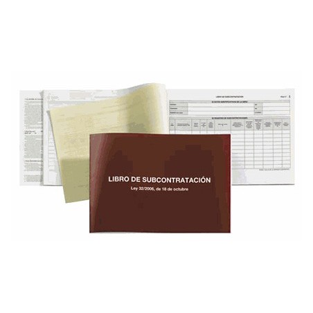 LIBRO MIQUELRIUS SUBCONTRATACION FOLIO NATURAL JUEGO DE 10 HOJAS AUTOCOPIATIVAS