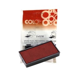 Almohadillas Colop E/30 - Color rojo - Pack 2 ud