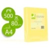 PAPEL COLOR Q-CONNECT DIN A4 80GR AMARILLO PAQUETE DE 500 HOJAS