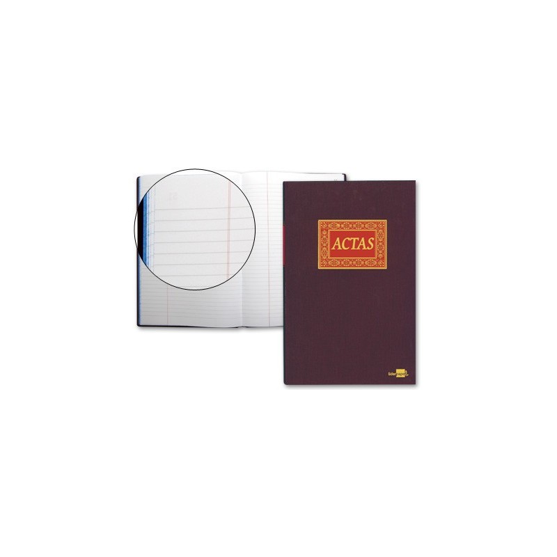 LIBRO LIDERPAPEL FOLIO 100 HOJAS ACTAS
