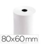ROLLO SUMADORA TERMICO Q-CONNECT 80 MM ANCHO X 60 MM DIAMETRO SIN BISFENOL A (PACK INDIVISIBLE 10 UDS)