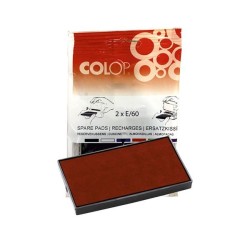 Almohadillas Colop E/50/1 - Color rojo - Pack 2 ud