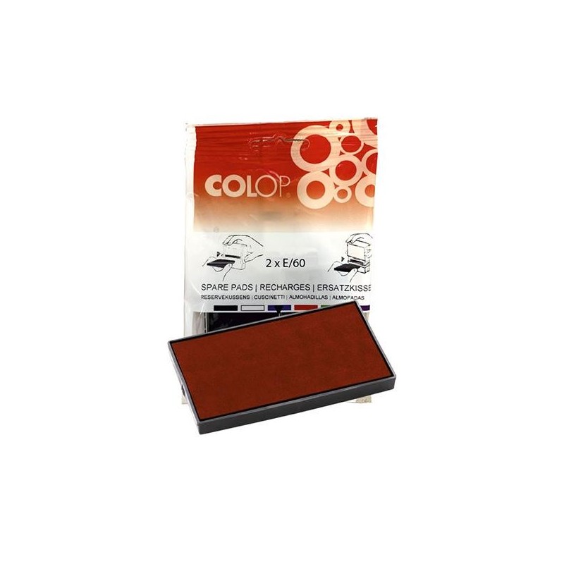 Almohadillas Colop E/50/1 - Color rojo - Pack 2 ud Almohadillas Colop E/50/1 - Color rojo - Pack 2 ud