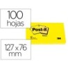 BLOC DE NOTAS ADHESIVAS QUITA Y PON POST-IT 76X127 MM CON 100 HOJAS 655 (PACK INDIVISIBLE 12 UDS)