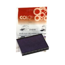 Almohadillas Colop E/55 - Color azul - Pack 2 ud