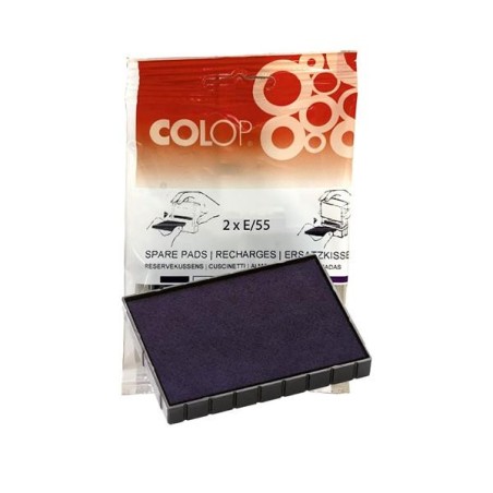 Almohadillas Colop E/55 - Color azul - Pack 2 ud