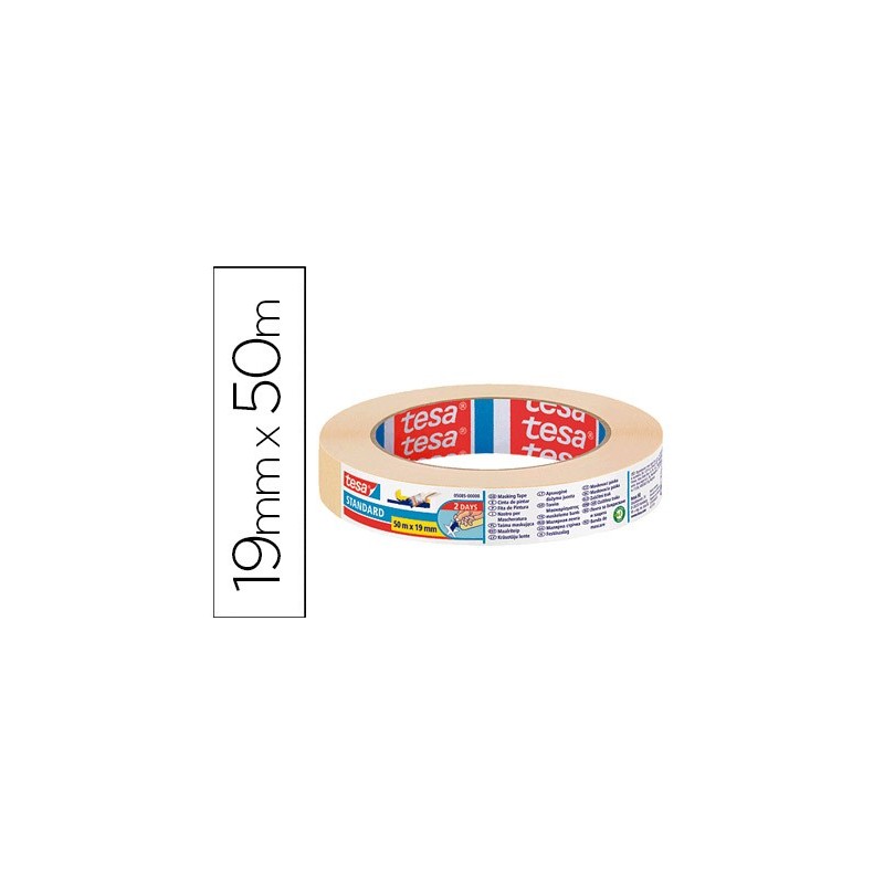 CINTA ADHESIVA TESA PARA PINTOR 50 MT X 19 MM