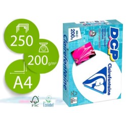 PAPEL FOTOCOPIADORA CLAIREFONTAINE DIN A4 200 GR PAQUETE DE 250 HOJAS