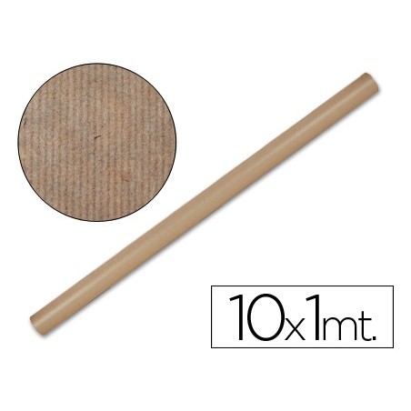 PAPEL KRAFT LIDERPAPEL MARRON ROLLO 10X1 MT