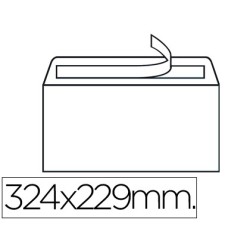 SOBRE LIDERPAPEL N.14 BLANCO DIN C4 229X324 MM TIRA DE SILICONA CAJA DE 250 UNIDADES