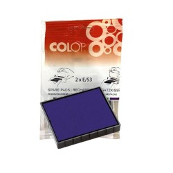 Almohadillas Colop E/53 - Color azul - Pack 2 ud
