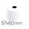 ROLLO SUMADORA TERMICO Q-CONNECT 57 MM ANCHO X 60 MM DIAMETRO SIN BISFENOL A (PACK INDIVISIBLE 10 UDS)