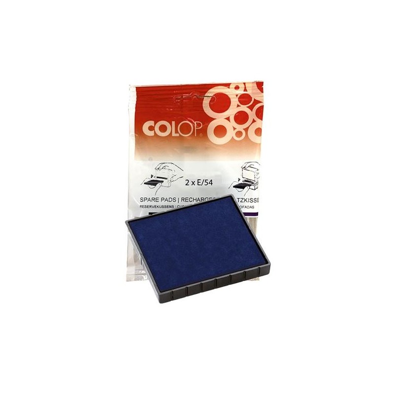 Almohadillas Colop E/54 - Color azul - Pack 2 ud Almohadillas Colop E/54 - Color azul - Pack 2 ud