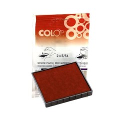 Almohadillas Colop E/54 - Color rojo - Pack 2 ud