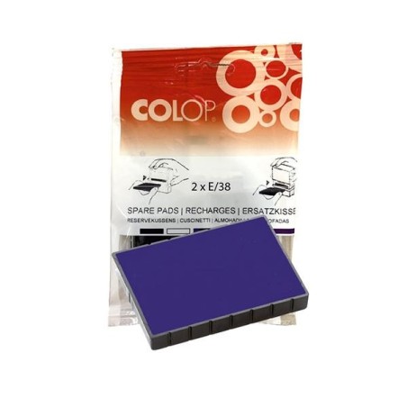 Almohadillas Colop E/38 - Color azul