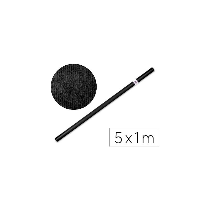 PAPEL KRAFT LIDERPAPEL NEGRO -ROLLO 5X1 MT