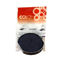Almohadillas Colop E/R40 - Color negro - Pack 2 ud
