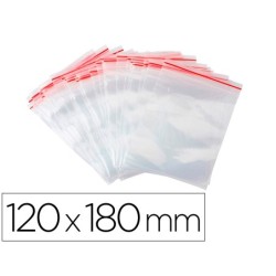 BOLSA PLASTICO AUTOCIERRE Q-CONNECT 120X180 MM PAQUETE DE 100 UNIDADES