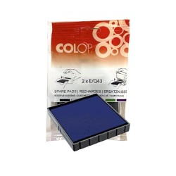 Almohadillas Colop E/Q43 - Color azul - Pack 2 ud