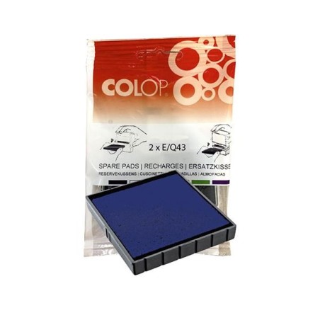 Almohadillas Colop E/Q43 - Color azul - Pack 2 ud